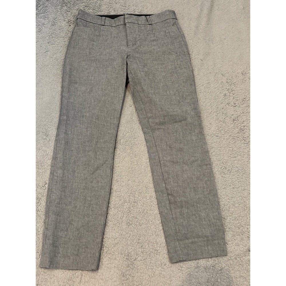 Banana Republic Gray Straight-Leg Trousers